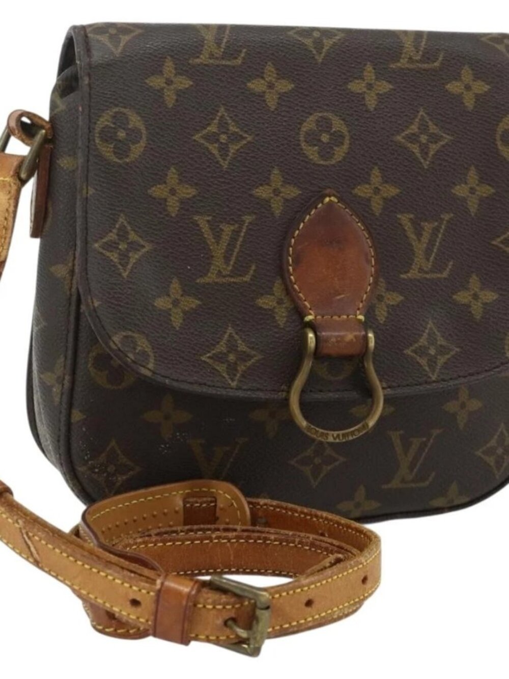 LOUIS VUITTON Monogram Saint Cloud MM Shoulder Bag M51243 LV Auth 178675
